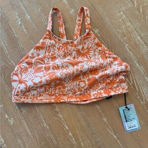 Jolyn Clothing Tropical Orange Bikini Top